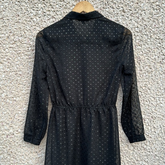 American Eagle Outfitters Sheer Polka Dot Dress - Picture 5 of 7